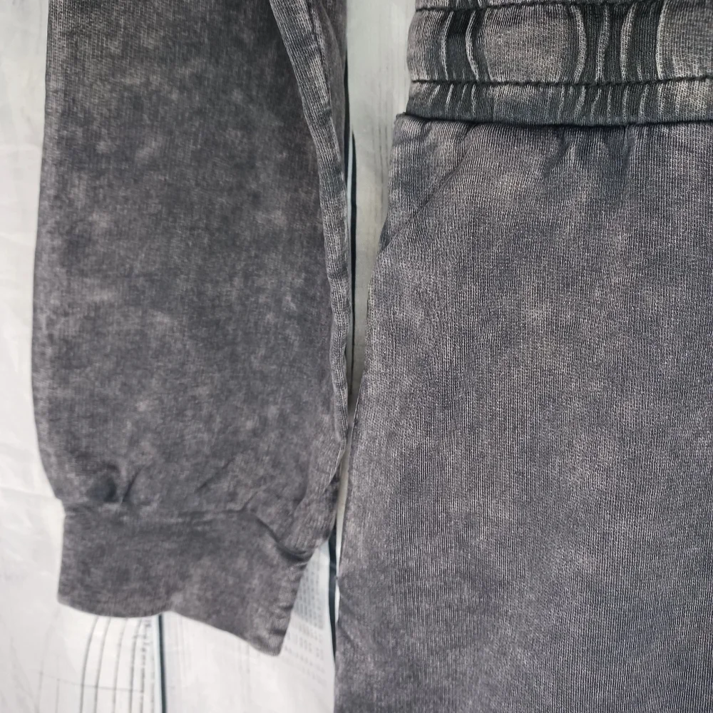Lane 201 Faded Black Off The Shoulder comfy casual Jumpsuit with Drawstring